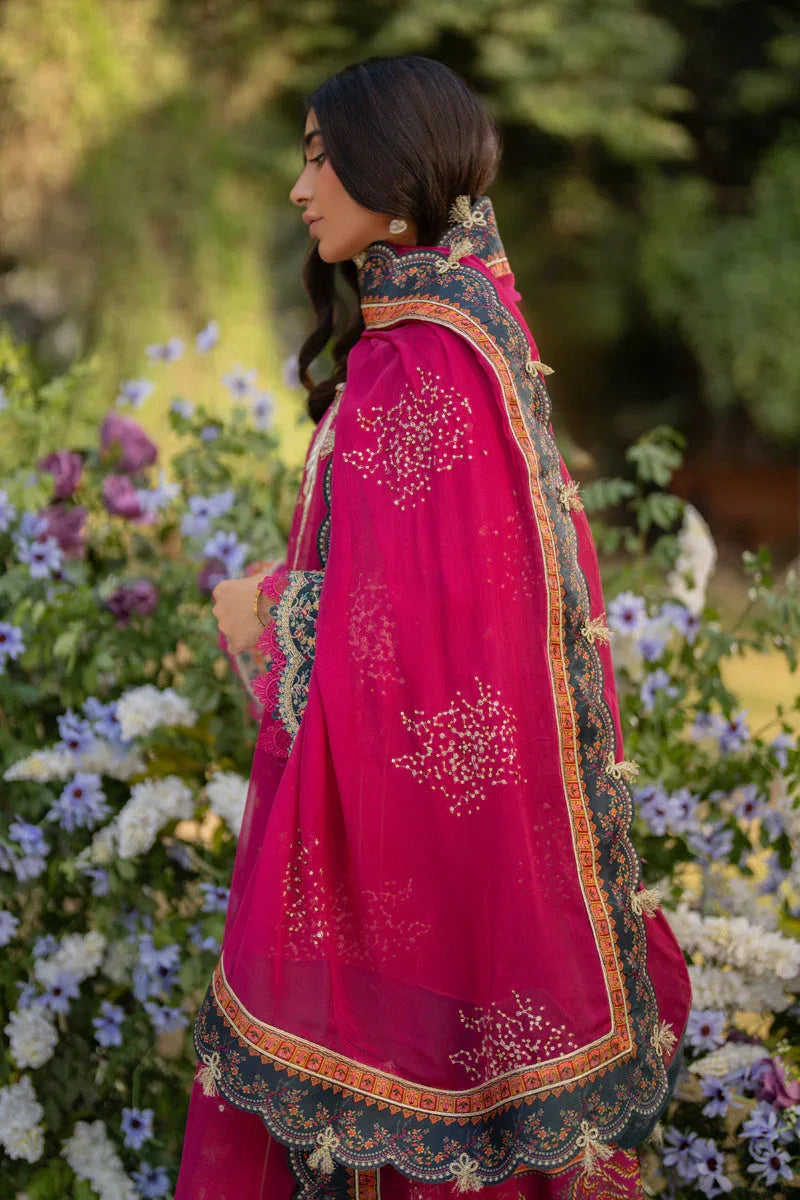Qalamkar | Luxe Silk |  UA-01 ELIA - Aqsa Fabrics