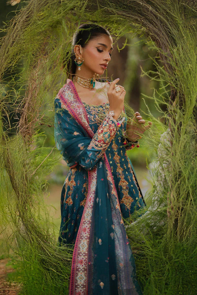 Qalamkar | Luxe Silk |  UA-09 TINA - Aqsa Fabrics