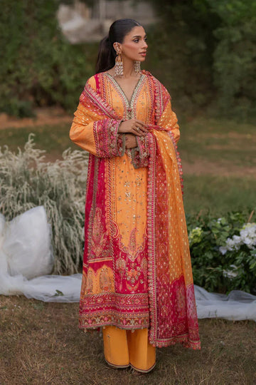 Qalamkar | Luxe Silk |  UA-05 FIORE - Aqsa Fabrics