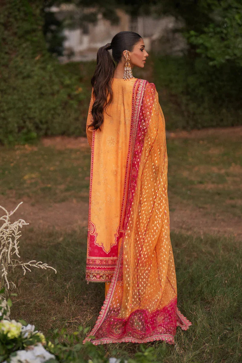 Qalamkar | Luxe Silk |  UA-05 FIORE - Aqsa Fabrics