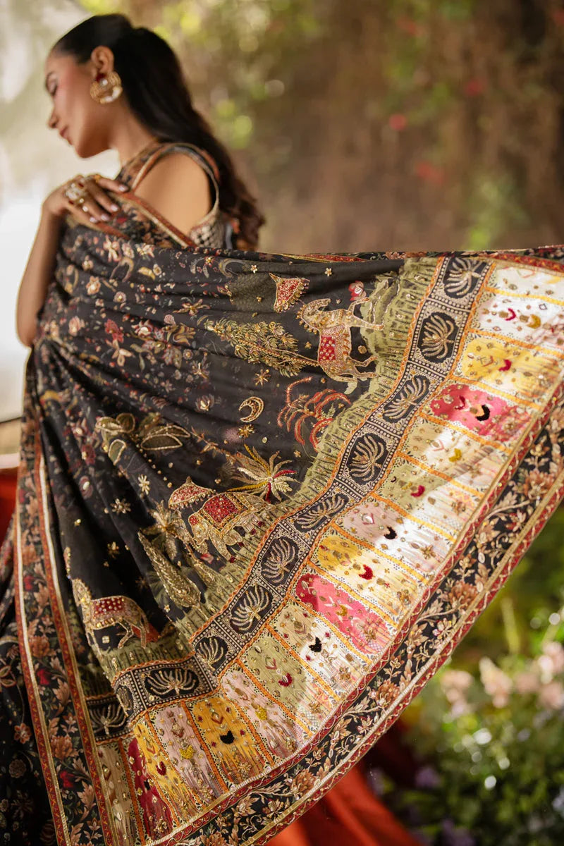 Qalamkar | Luxe Silk |   UA-04 AVA - Aqsa Fabrics
