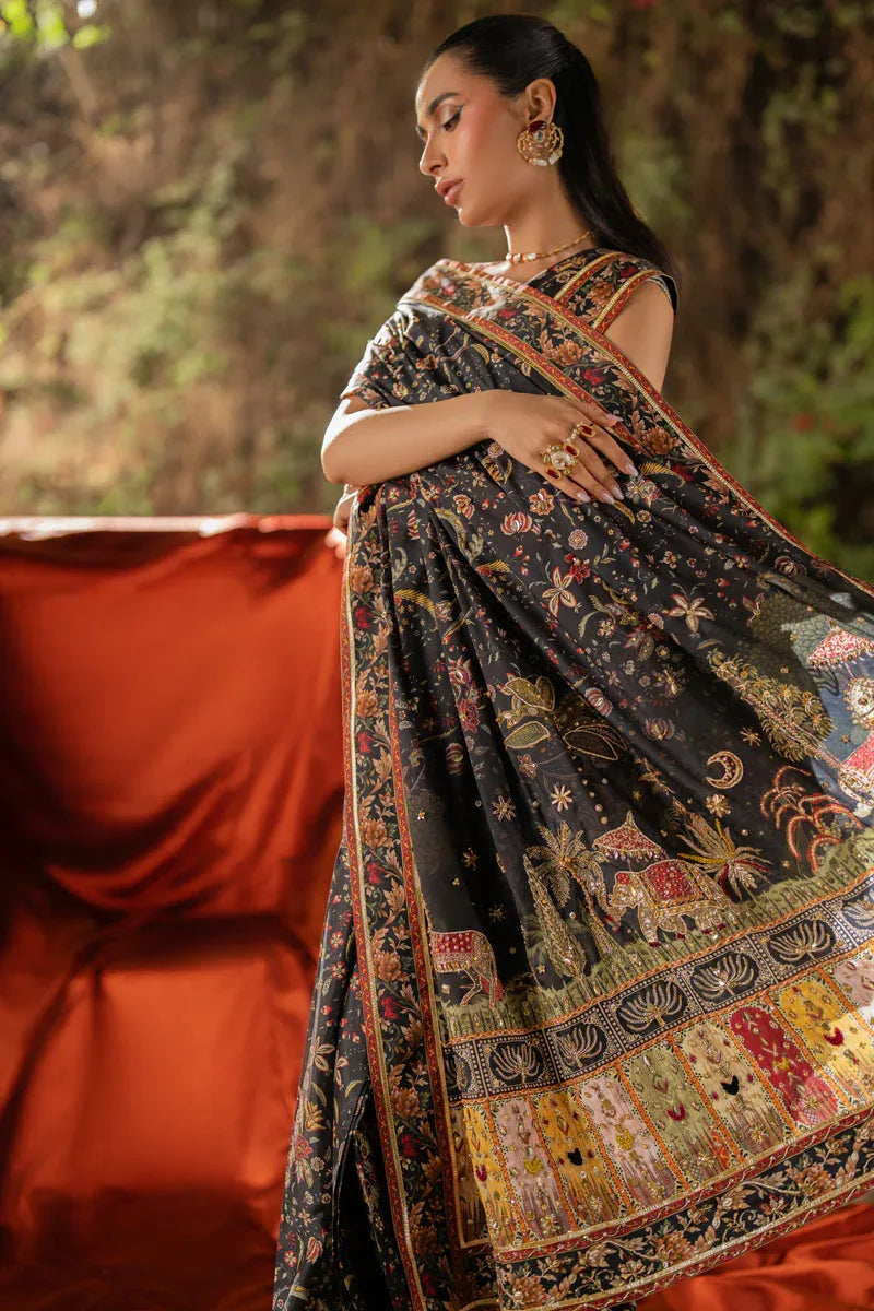 Qalamkar | Luxe Silk |   UA-04 AVA - Aqsa Fabrics