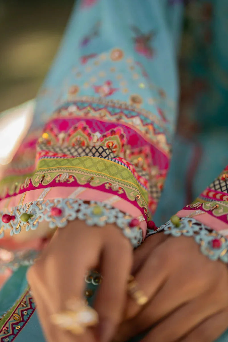Qalamkar | Luxe Silk |   UA-06 SARA - Aqsa Fabrics