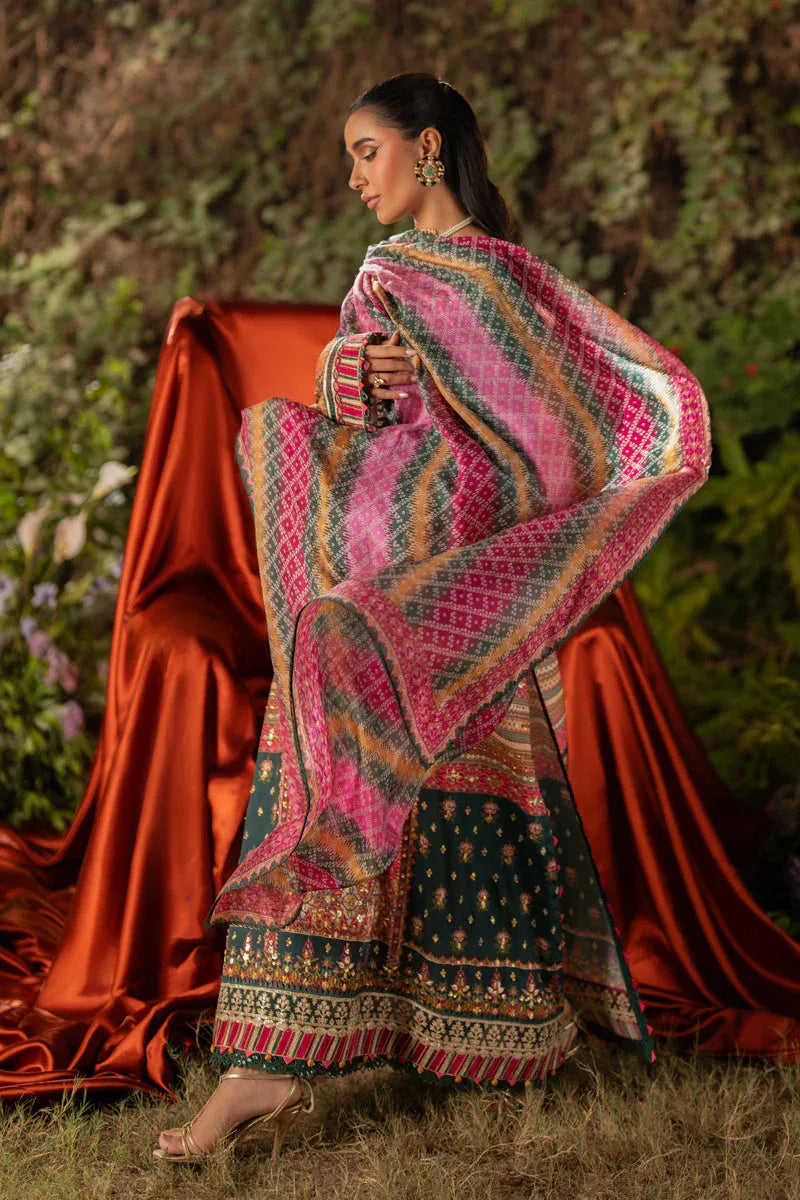 Qalamkar | Luxe Silk |  UA-02 NINA - Aqsa Fabrics
