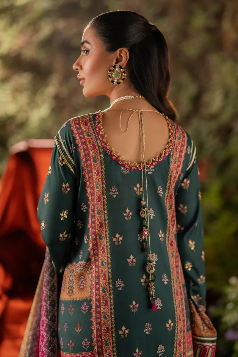 Qalamkar | Luxe Silk |  UA-02 NINA - Aqsa Fabrics