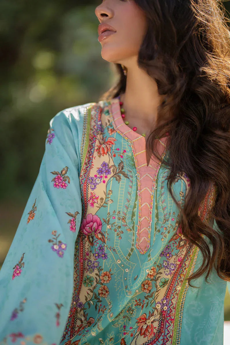 Qalamkar | Luxe Silk |   UA-06 SARA - Aqsa Fabrics