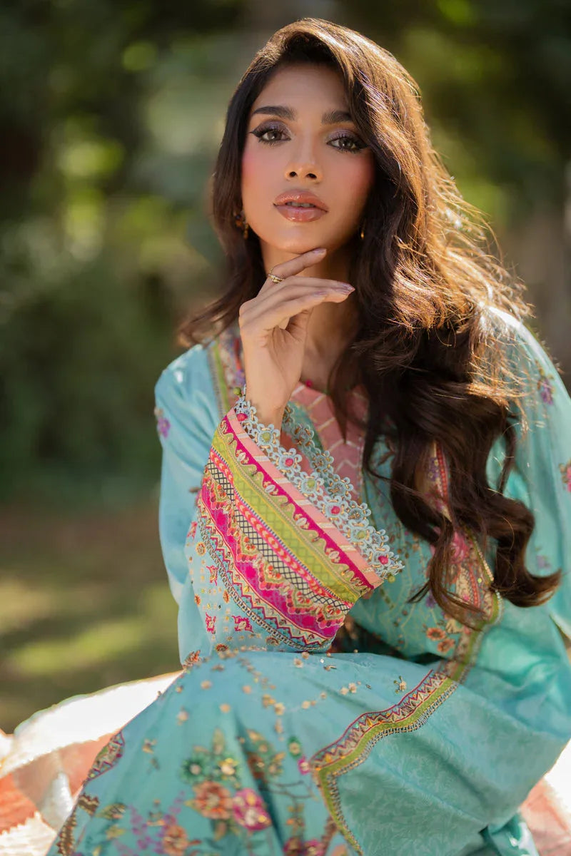 Qalamkar | Luxe Silk |   UA-06 SARA - Aqsa Fabrics