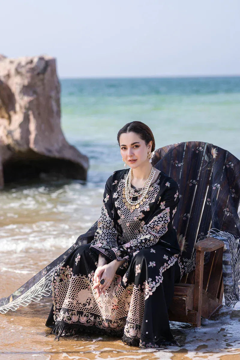 Qalamkar | Sahil Kinare Luxury Lawn | FP-14 RIMA - Aqsa Fabrics