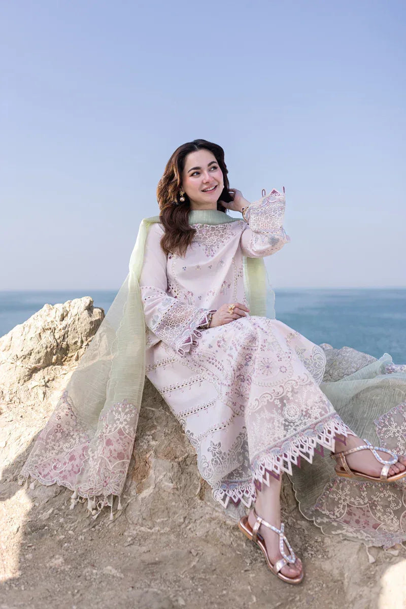 Qalamkar | Sahil Kinare Luxury Lawn | FP-08 NIA - Aqsa Fabrics