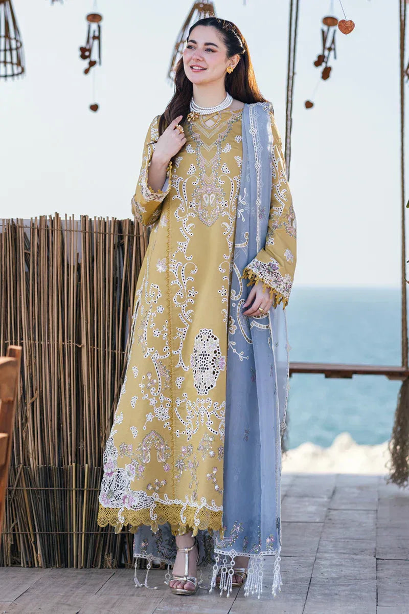 Qalamkar | Sahil Kinare Luxury Lawn | FP-03 SELMA - Aqsa Fabrics