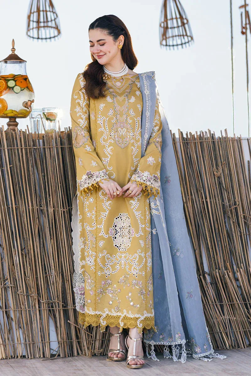 Qalamkar | Sahil Kinare Luxury Lawn | FP-03 SELMA - Aqsa Fabrics