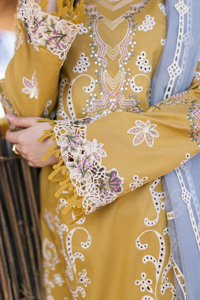 Qalamkar | Sahil Kinare Luxury Lawn | FP-03 SELMA - Aqsa Fabrics