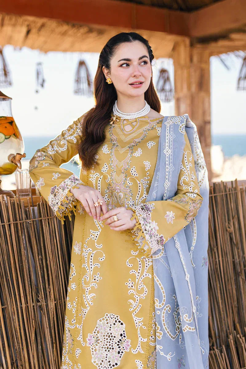 Qalamkar | Sahil Kinare Luxury Lawn | FP-03 SELMA - Aqsa Fabrics