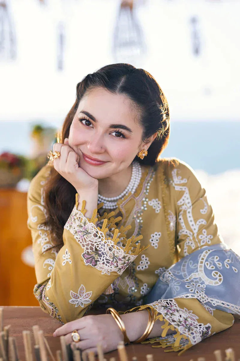 Qalamkar | Sahil Kinare Luxury Lawn | FP-03 SELMA - Aqsa Fabrics