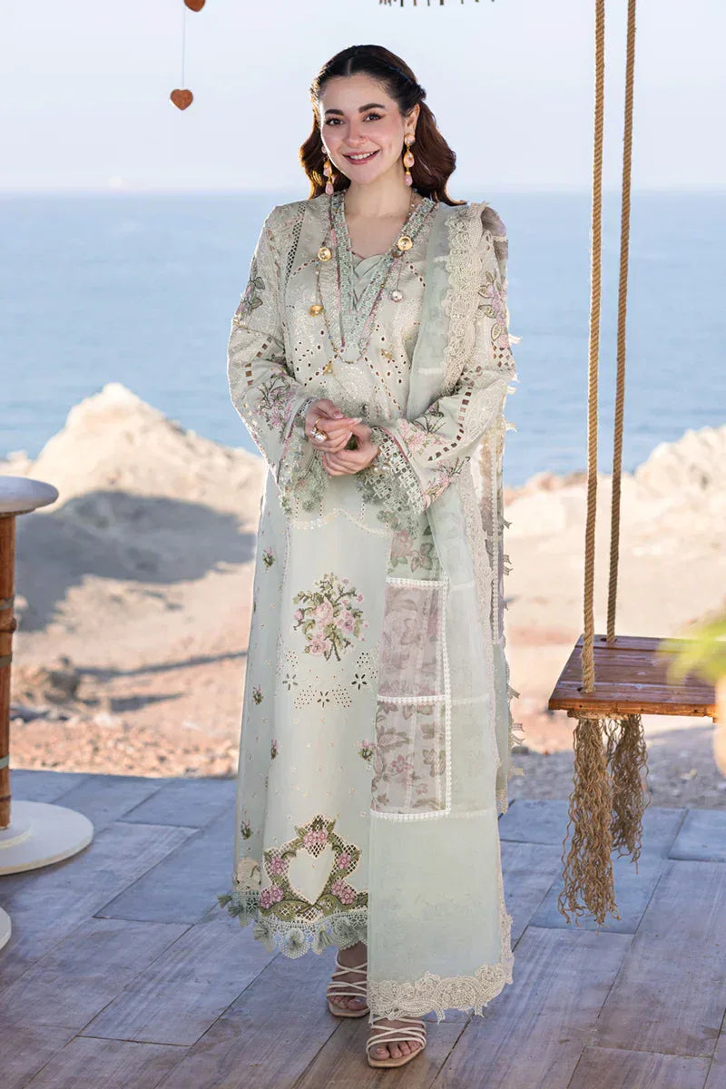 Qalamkar | Sahil Kinare Luxury Lawn | FP-15 RANIA - Aqsa Fabrics