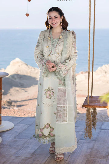 Qalamkar | Sahil Kinare Luxury Lawn | FP-15 RANIA - Aqsa Fabrics