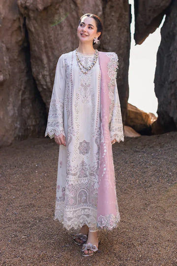 Qalamkar | Sahil Kinare Luxury Lawn | FP-13 MELEK - Aqsa Fabrics