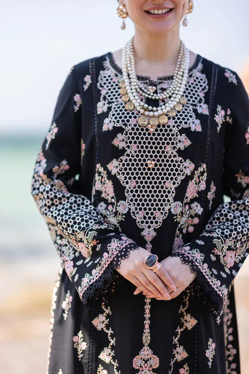 Qalamkar | Sahil Kinare Luxury Lawn | FP-14 RIMA - Aqsa Fabrics