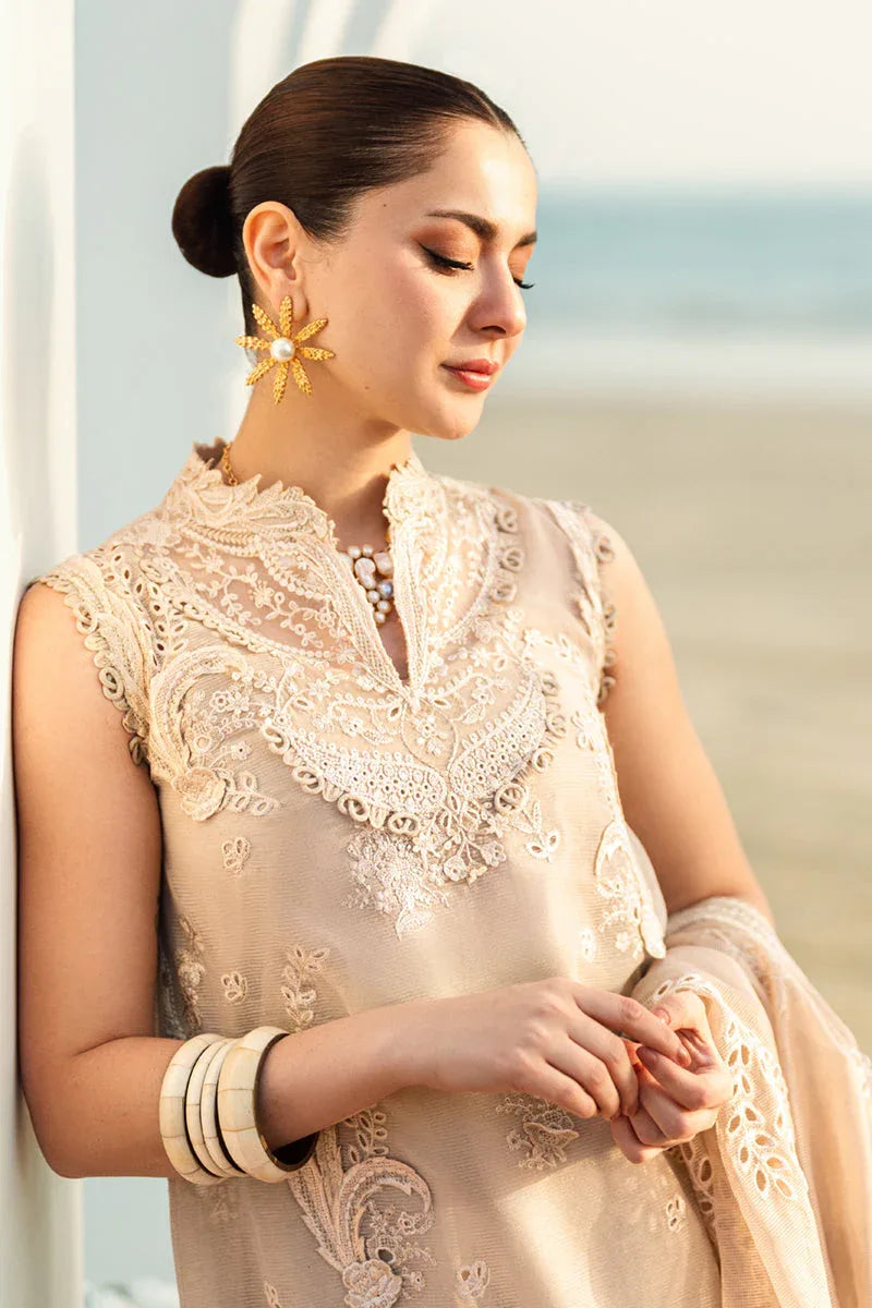 Qalamkar | Sahil Luxury Lawn | FK-01 SOPHIA - Aqsa Fabrics