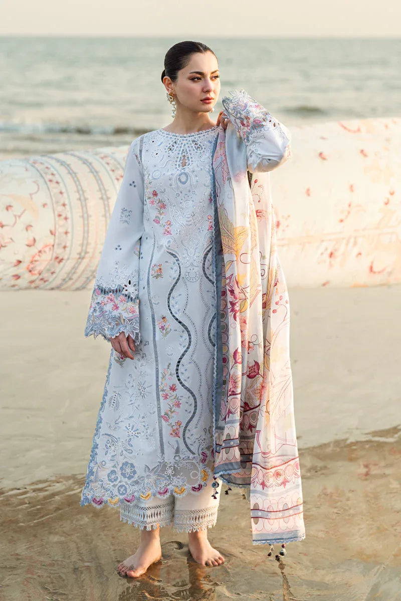 Qalamkar | Sahil Luxury Lawn | FK-02 ISABELLA - Aqsa Fabrics