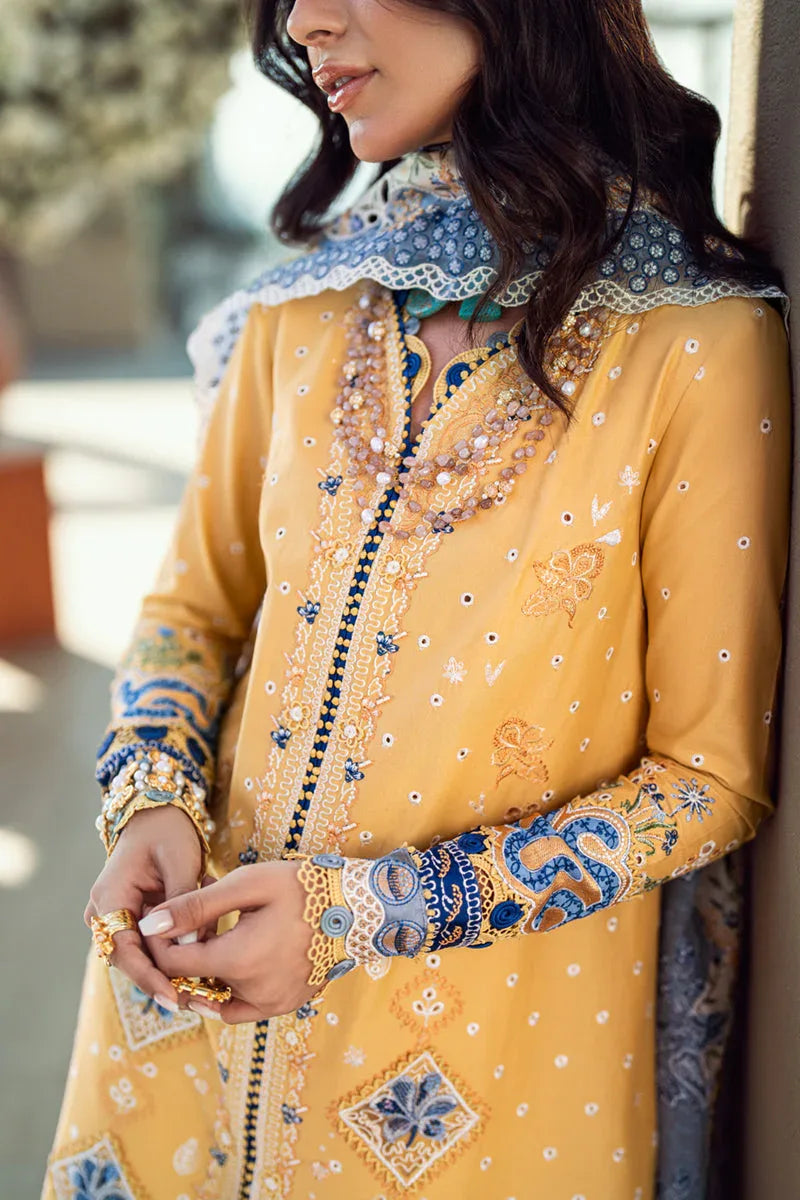 Qalamkar | Sahil Luxury Lawn | FK-06 NATALIE - Aqsa Fabrics