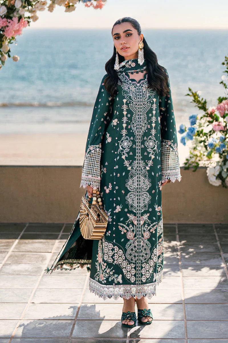 Qalamkar | Sahil Luxury Lawn | FK-13 ELIZA - Aqsa Fabrics
