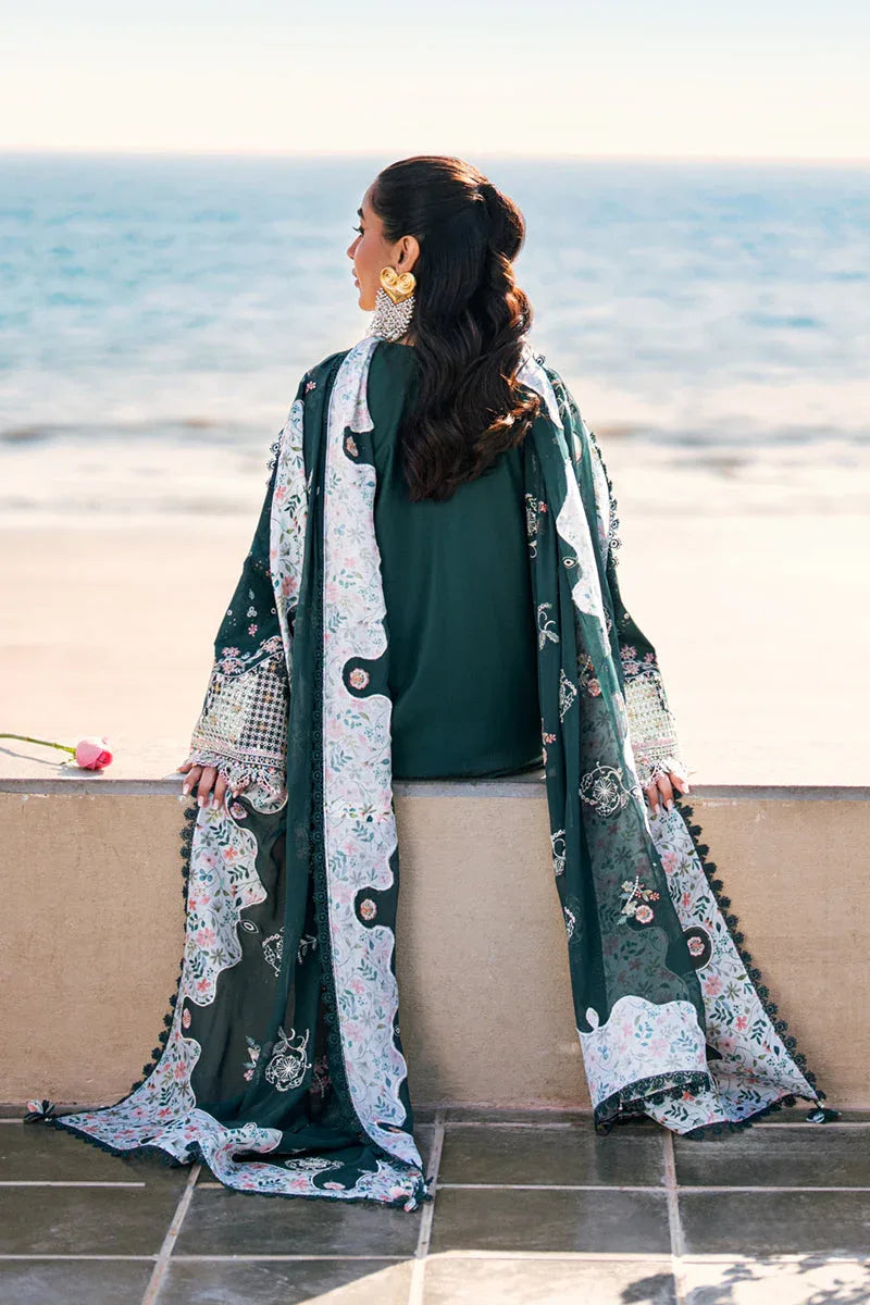 Qalamkar | Sahil Luxury Lawn | FK-13 ELIZA - Aqsa Fabrics