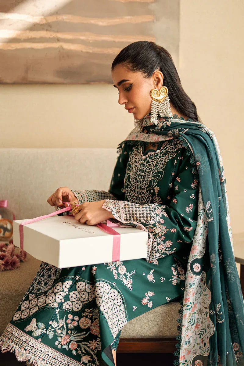 Qalamkar | Sahil Luxury Lawn | FK-13 ELIZA - Aqsa Fabrics