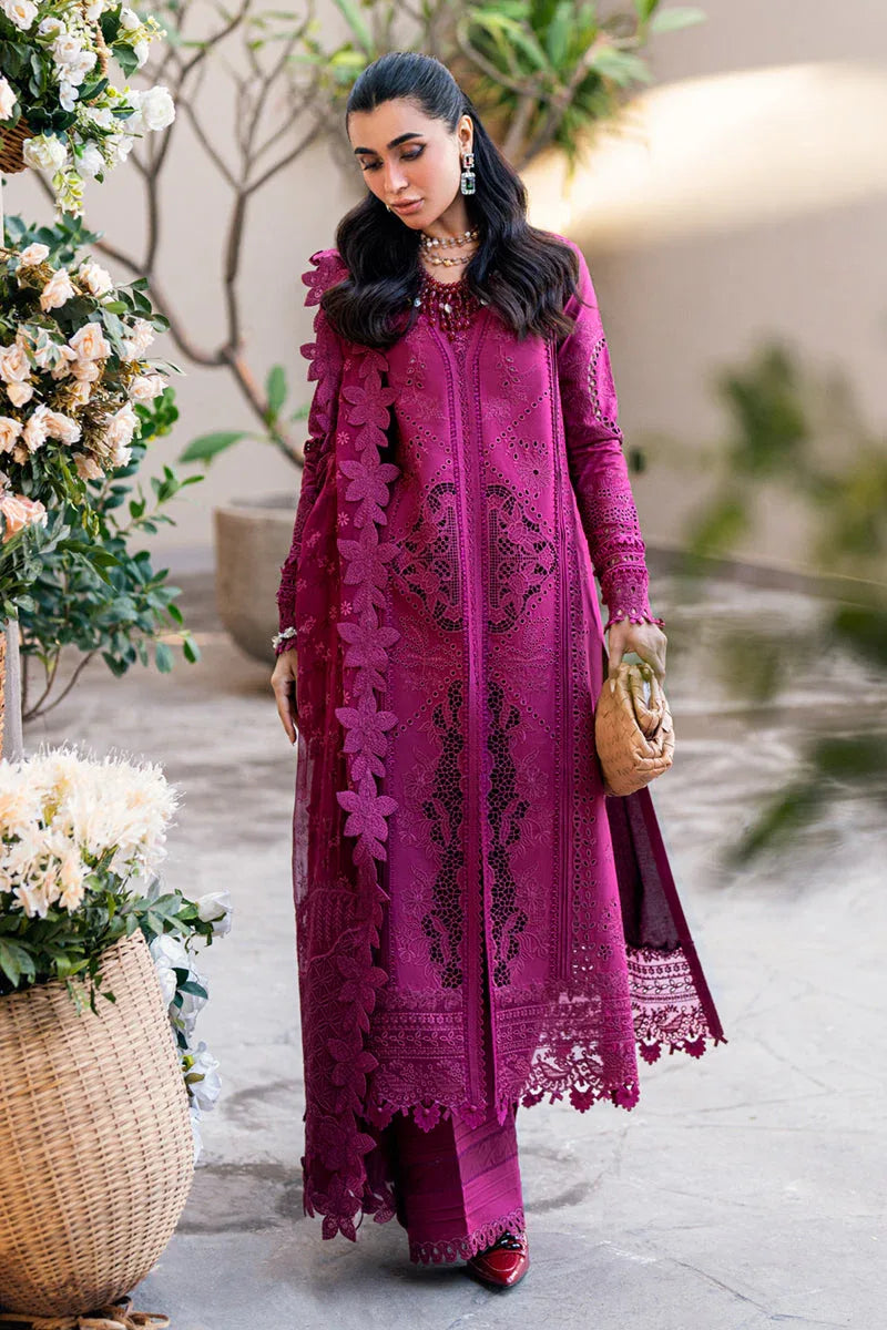 Qalamkar | Sahil Luxury Lawn | FK-11 VIOLET - Aqsa Fabrics