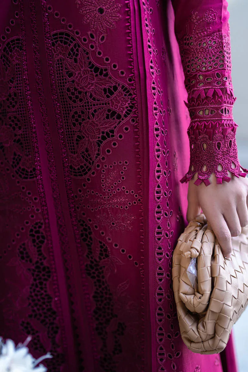 Qalamkar | Sahil Luxury Lawn | FK-11 VIOLET - Aqsa Fabrics