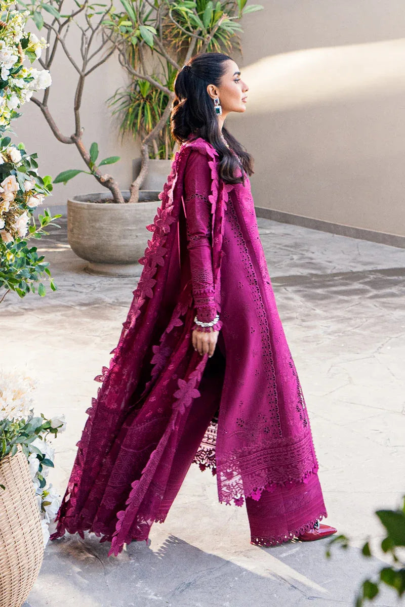 Qalamkar | Sahil Luxury Lawn | FK-11 VIOLET - Aqsa Fabrics
