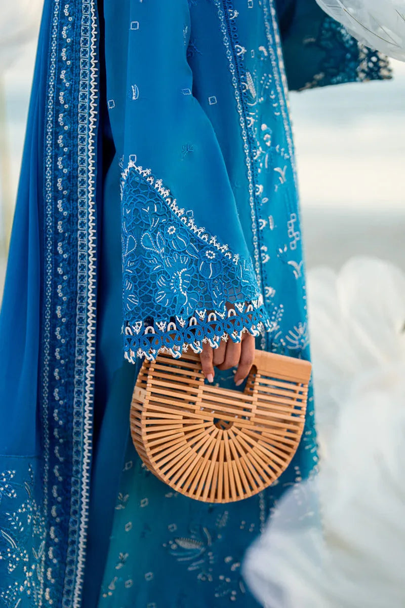 Qalamkar | Sahil Luxury Lawn | FK-03 VICTORIA - Aqsa Fabrics