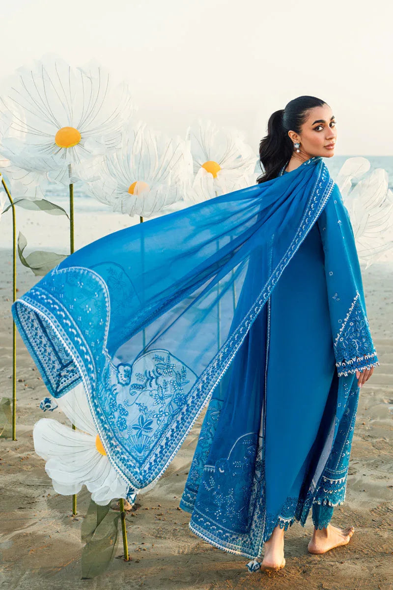Qalamkar | Sahil Luxury Lawn | FK-03 VICTORIA - Aqsa Fabrics
