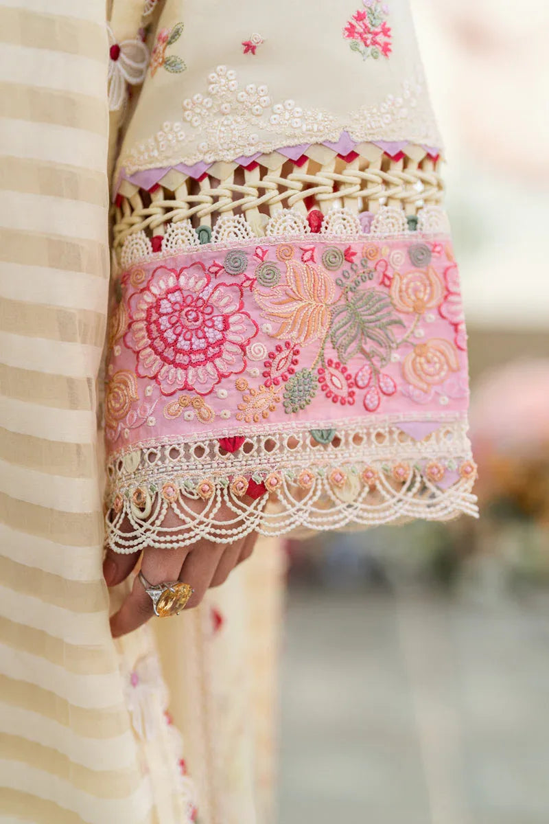 Qalamkar | Sahil Luxury Lawn | FK-14 SCARLETT - Aqsa Fabrics