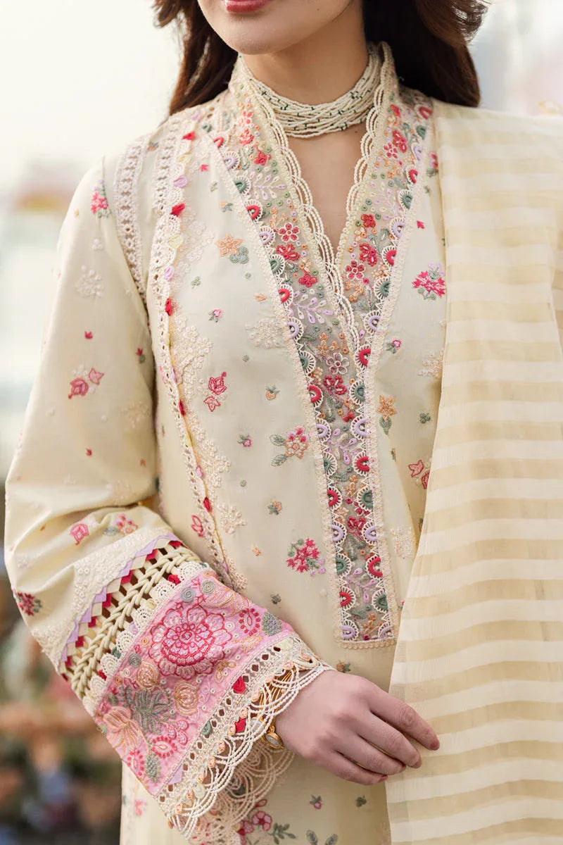 Qalamkar | Sahil Luxury Lawn | FK-14 SCARLETT - Aqsa Fabrics