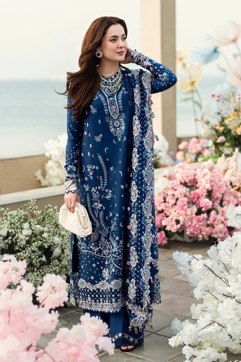 Qalamkar | Sahil Luxury Lawn | FK-05 AURORA - Aqsa Fabrics