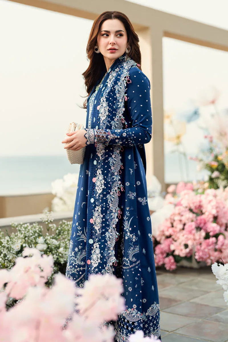 Qalamkar | Sahil Luxury Lawn | FK-05 AURORA - Aqsa Fabrics