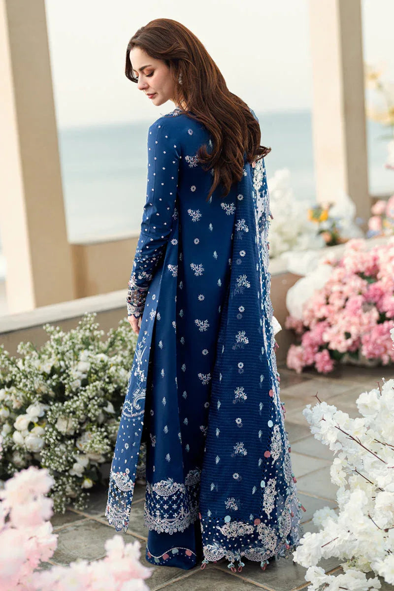 Qalamkar | Sahil Luxury Lawn | FK-05 AURORA - Aqsa Fabrics