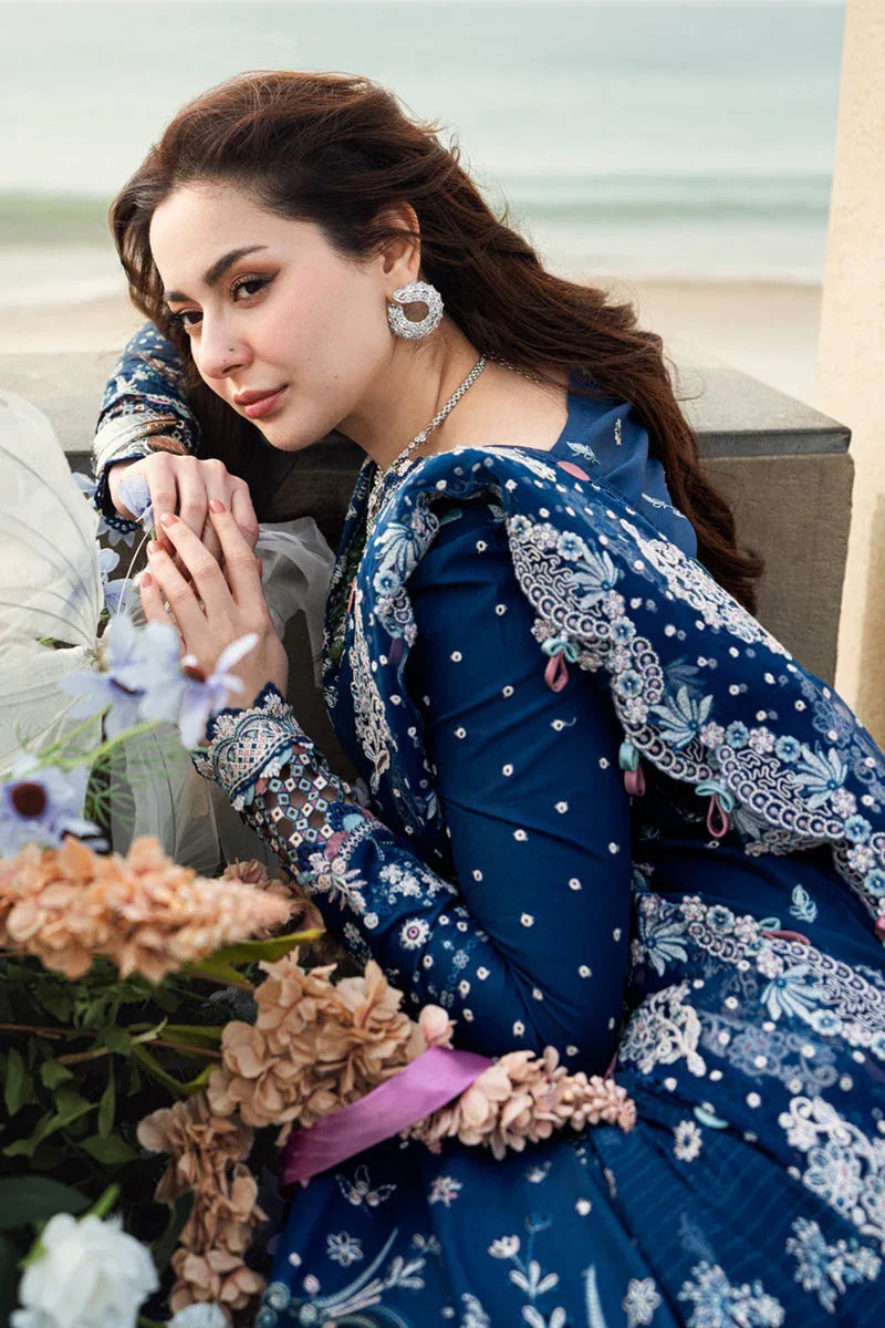 Qalamkar | Sahil Luxury Lawn | FK-05 AURORA - Aqsa Fabrics