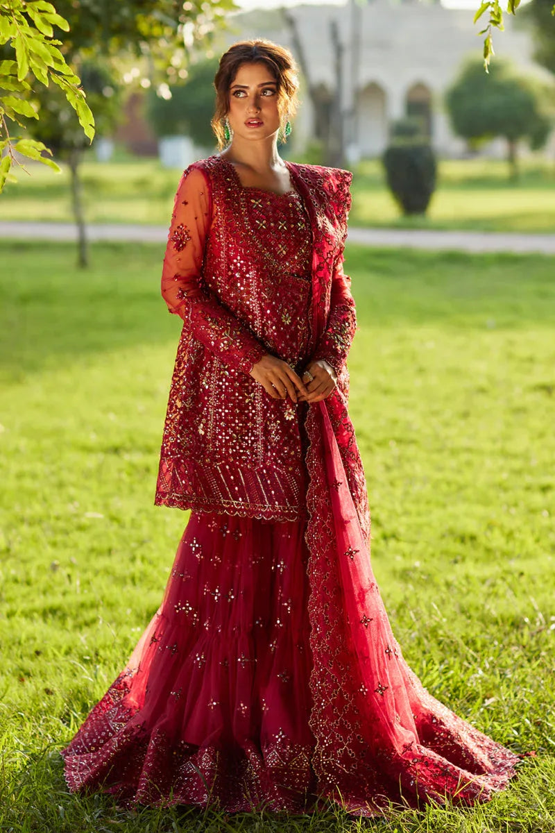 Qalamkar | Shadmani Luxury Formals |  Nurah SH-07 - Aqsa Fabrics