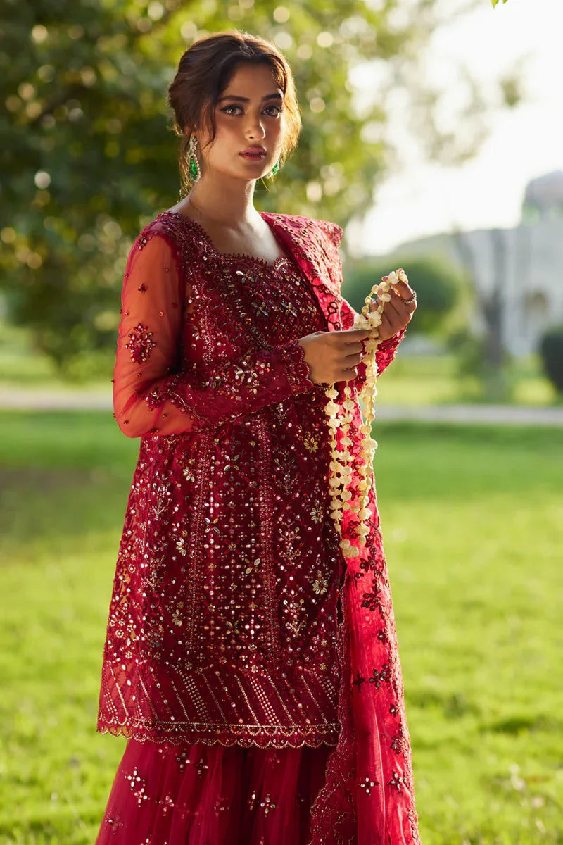 Qalamkar | Shadmani Luxury Formals |  Nurah SH-07 - Aqsa Fabrics