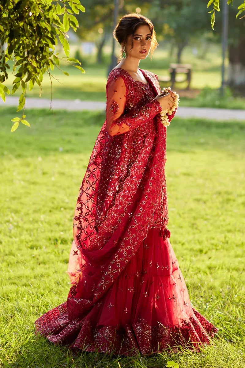 Qalamkar | Shadmani Luxury Formals |  Nurah SH-07 - Aqsa Fabrics