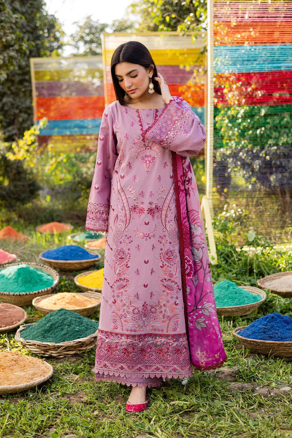 Ramsha | Riwayat Lawn Collection | Y-1209 - Aqsa Fabrics