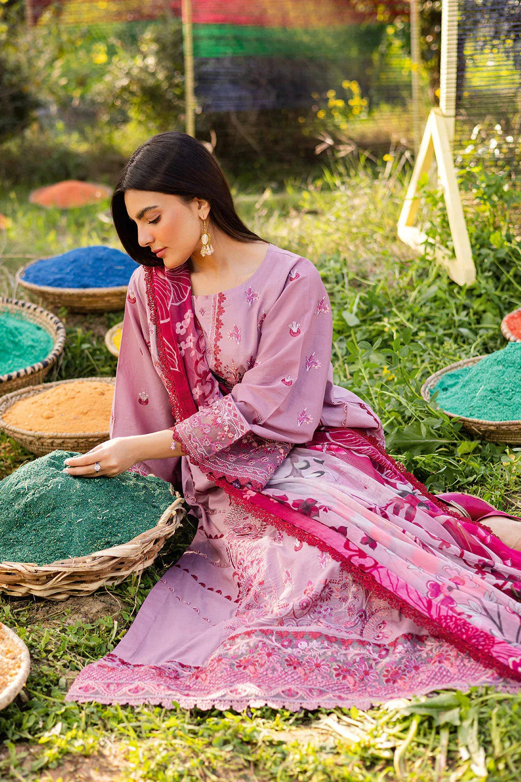 Ramsha | Riwayat Lawn Collection | Y-1209 - Aqsa Fabrics