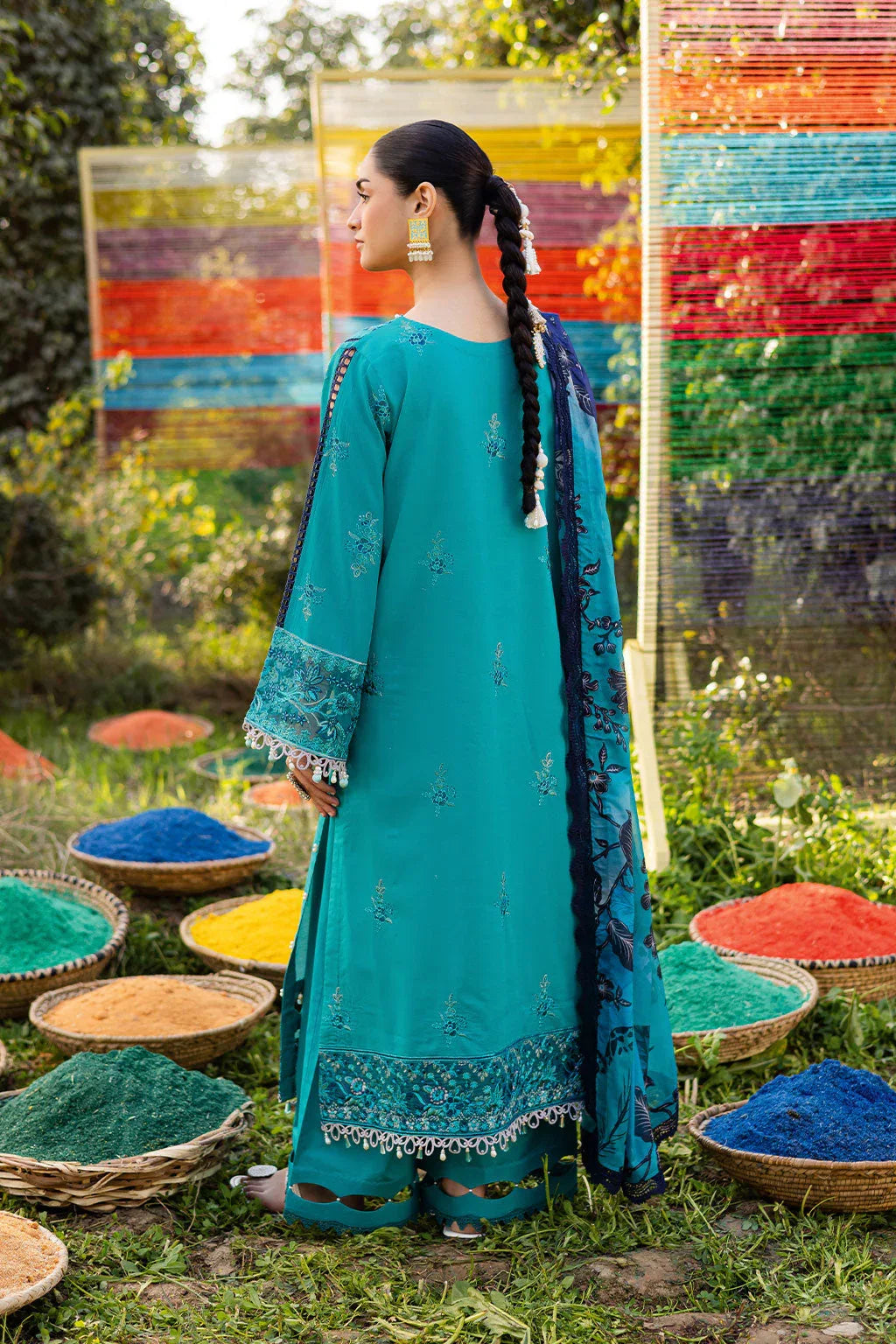 Ramsha | Riwayat Lawn Collection | Y-1201 - Aqsa Fabrics
