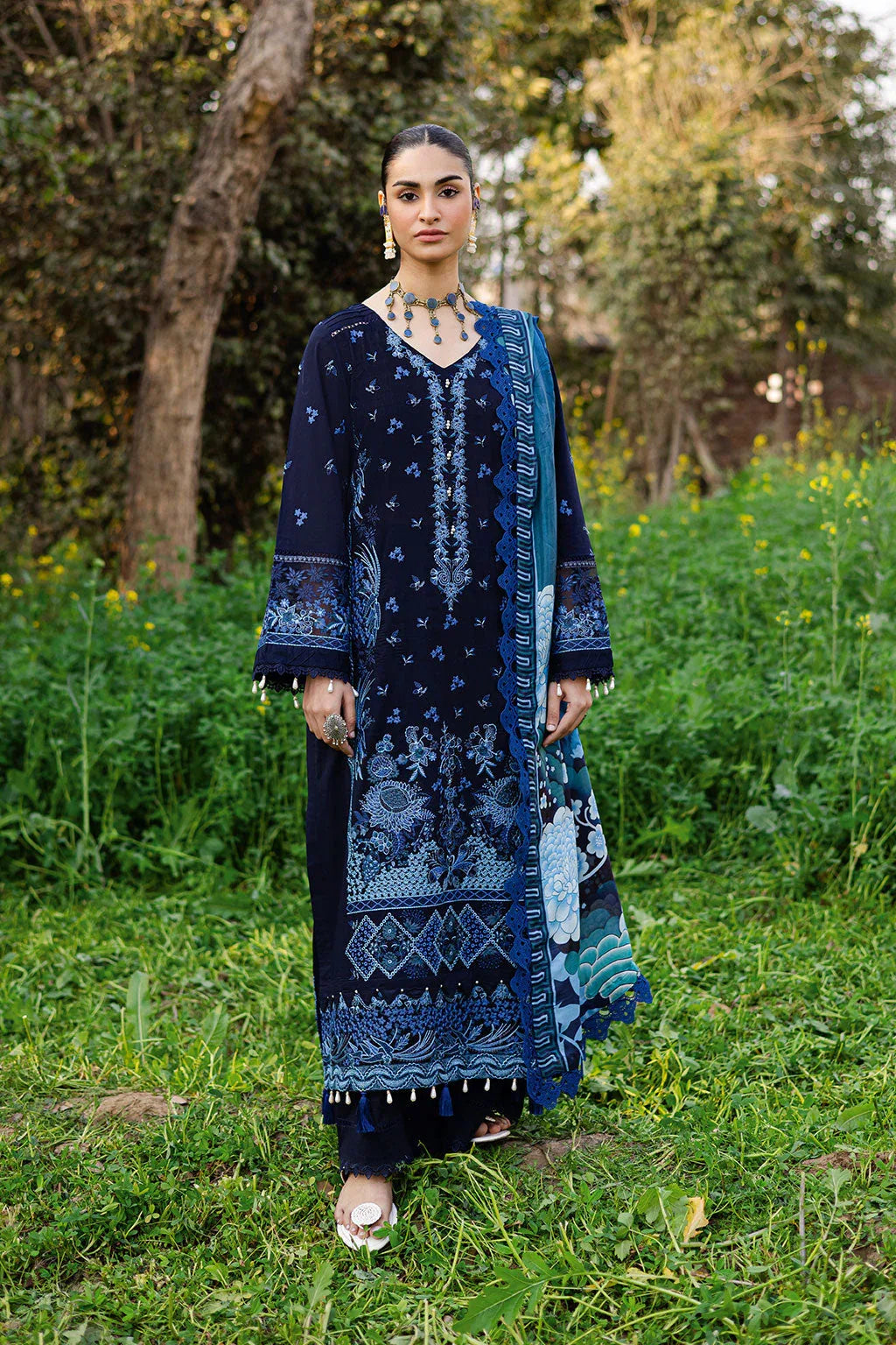 Ramsha | Riwayat Lawn Collection | Y-1203 - Aqsa Fabrics