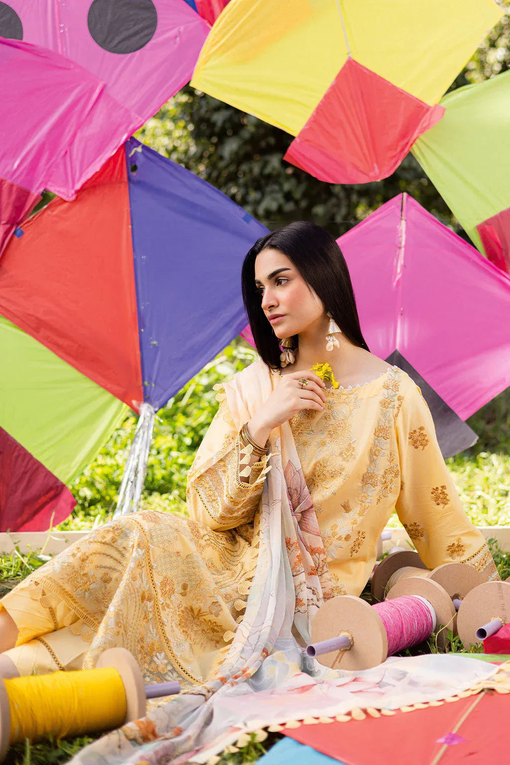 Ramsha | Riwayat Lawn Collection | Y-1207 - Aqsa Fabrics