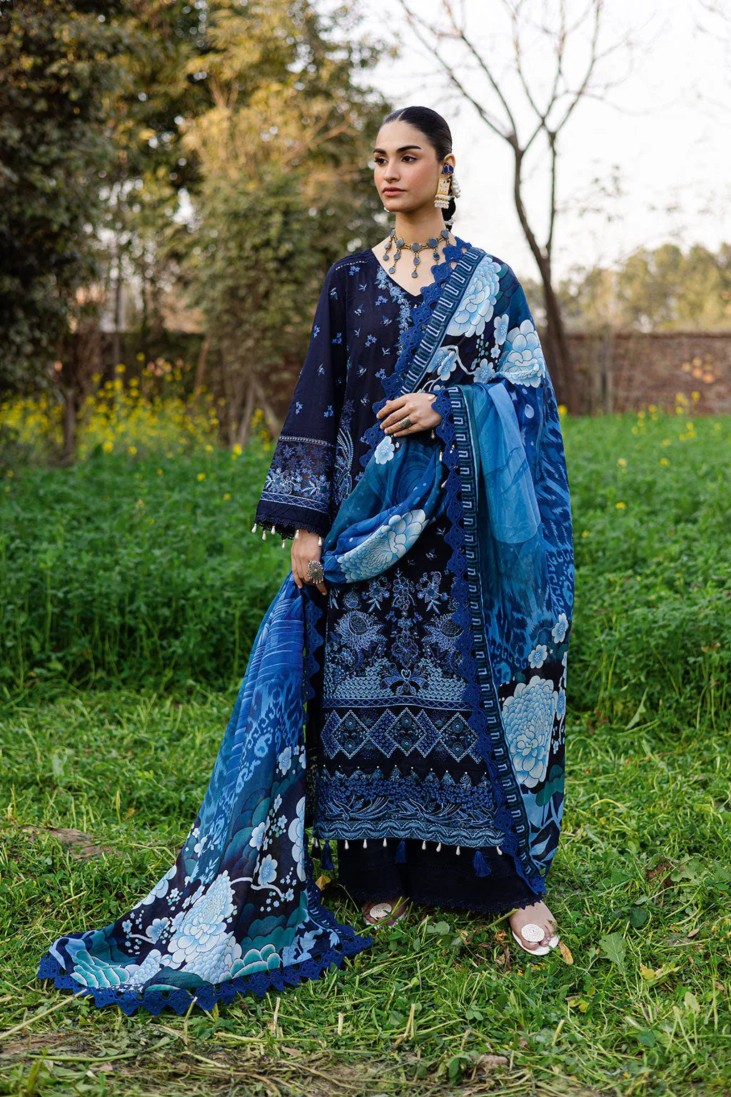 Ramsha | Riwayat Lawn Collection | Y-1203 - Aqsa Fabrics