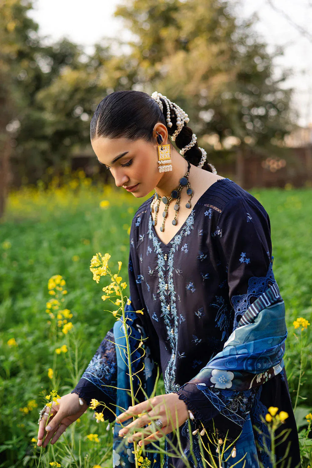 Ramsha | Riwayat Lawn Collection | Y-1203 - Aqsa Fabrics