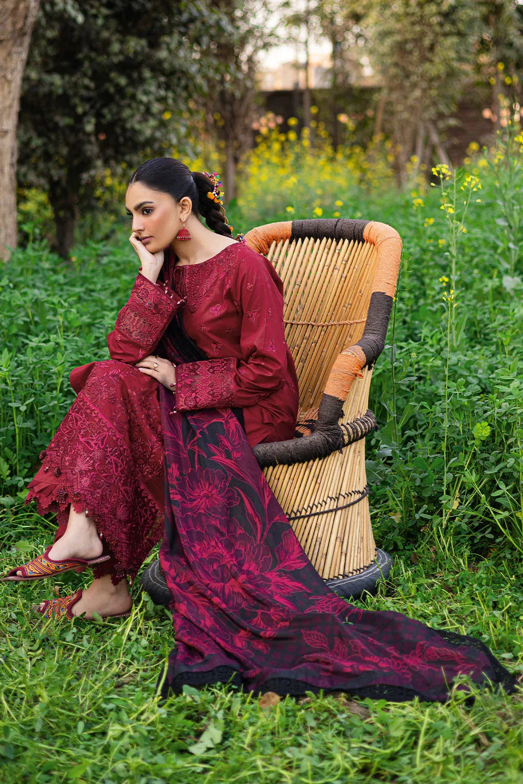 Ramsha | Riwayat Lawn Collection | Y-1204 - Aqsa Fabrics